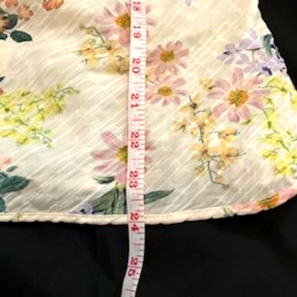 ZARA Sheer Floral Blouse Women's Top  Size S - Picture 5 of 5